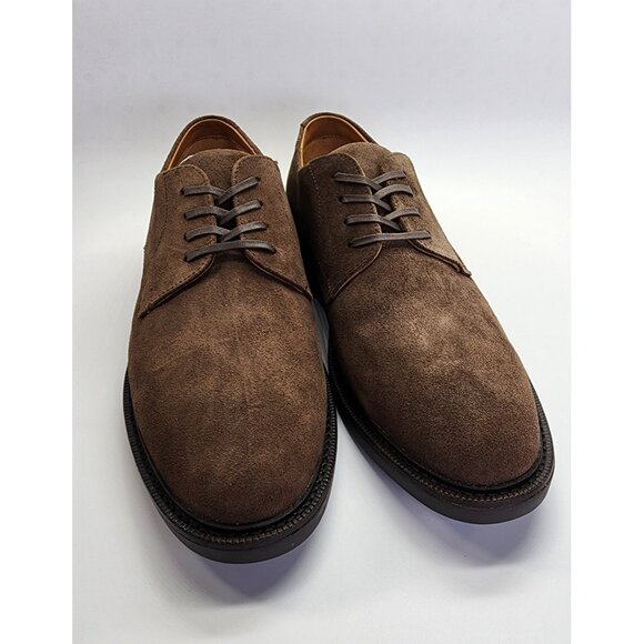 Polo Ralph Lauren Asher Derby Brown Suede Dress Shoes Size 8.5 D Lace Up Leather main image 8